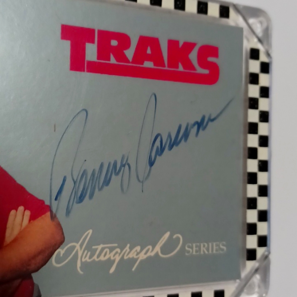 Benny Parsons 1992 TRAKS Autograph Series A9 On Card Auto Authentic